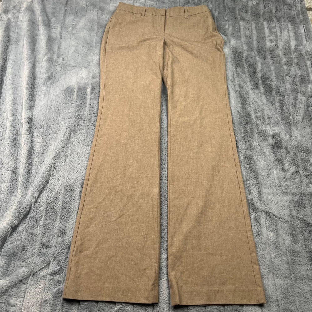 Express Design Studio Editor Tan Brown Wide Leg Dress Pants Size 0L Long